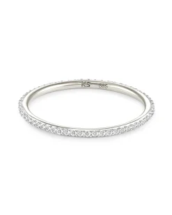 0.23 ct Angelina 14k White Gold Band Ring in White Diamond