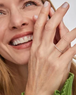 0.24 ct Angelina 14k Yellow Gold Band Ring in White Diamond