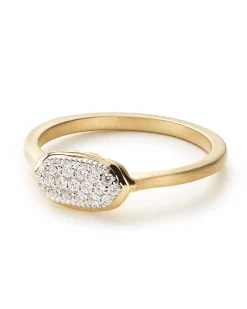 0.14 ct Isa Ring in Pave Diamond and 14k Yellow Gold