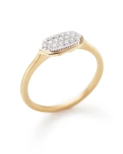 0.14 ct Isa Ring in Pave Diamond and 14k Yellow Gold