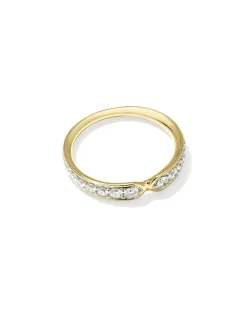 0.46 ct Lab Grown Diamond Adia 14k Yellow Gold Band Ring