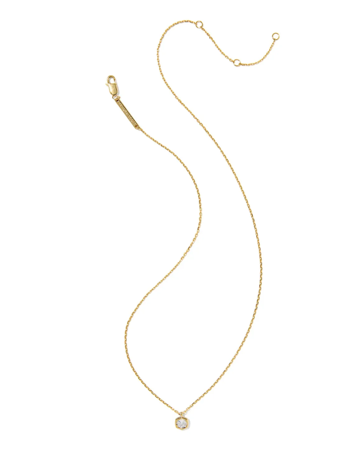 0.16 ct Lab Grown Diamond Davie Star Pendant Necklace in 18k Yellow Gold Vermeil