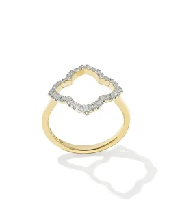 0.25 ct Lab Grown Diamond Dira 14k Yellow Gold Open Frame Band Ring