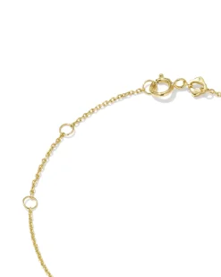 0.25 ct Lab Grown Diamond Dira 14k Yellow Gold Open Frame Delicate Chain Bracelet