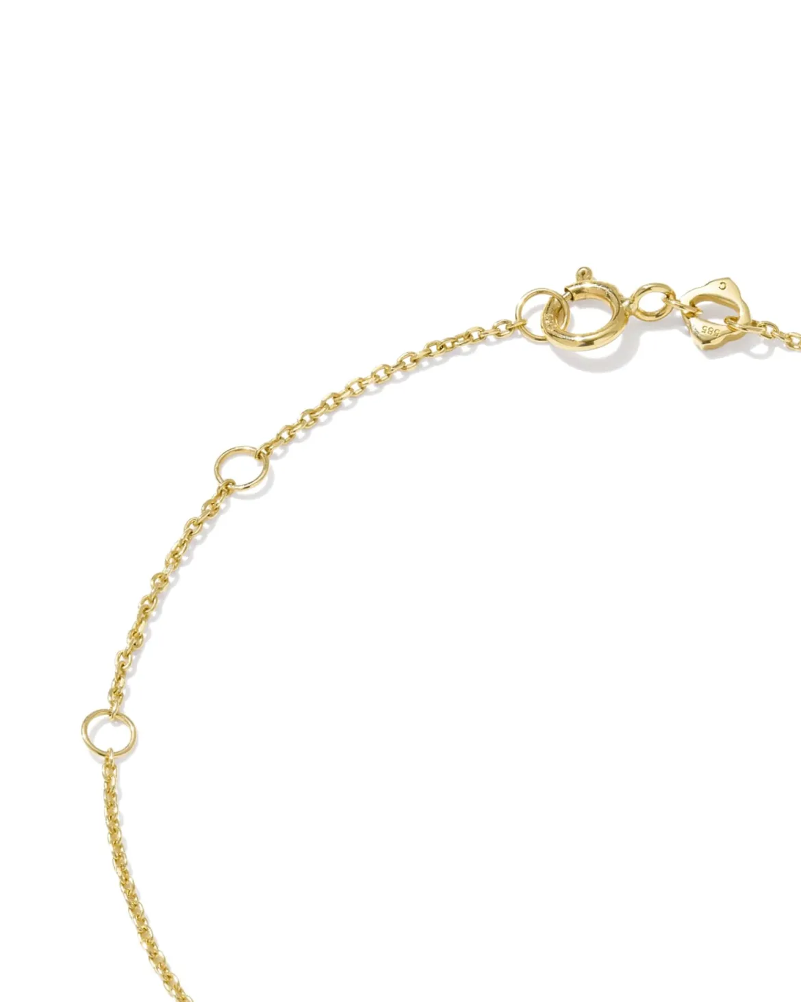 0.25 ct Lab Grown Diamond Dira 14k Yellow Gold Open Frame Delicate Chain Bracelet