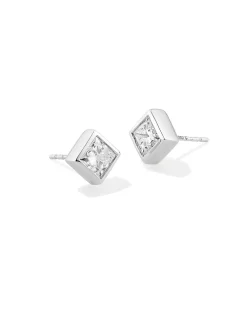 1.5 ct Lab Grown Diamond Michelle 14k White Gold Stud Earrings