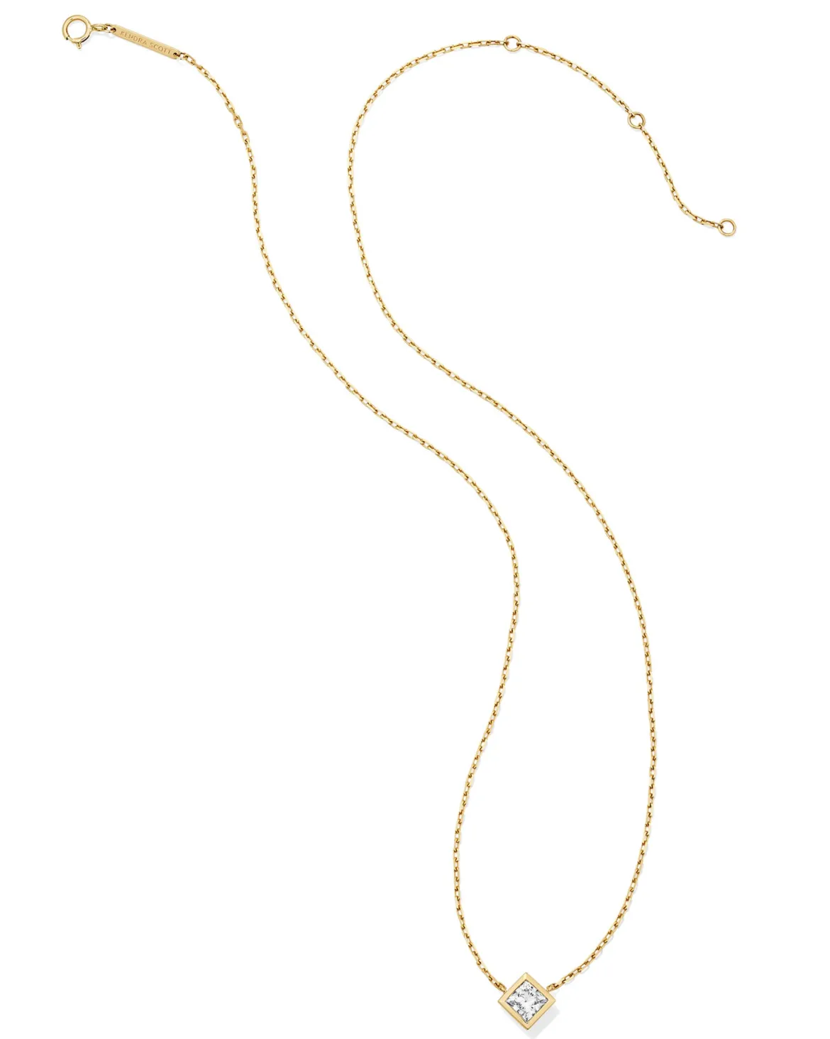 0.75 ct Lab Grown Diamond Michelle 14k Yellow Gold Pendant Necklace