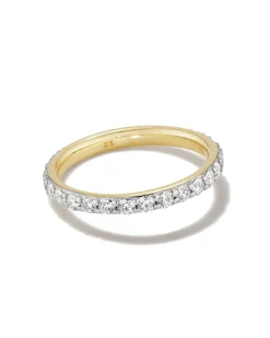 1 ct Lab Grown White Diamond Marilyn Band Ring in 14k Yellow Gold
