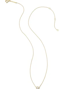 0.25 ct Lab Grown White Diamond Audrey Pendant Necklace in 14k Yellow Gold