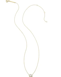 0.5 ct Lab Grown White Diamond Audrey Pendant Necklace in 14k Yellow Gold