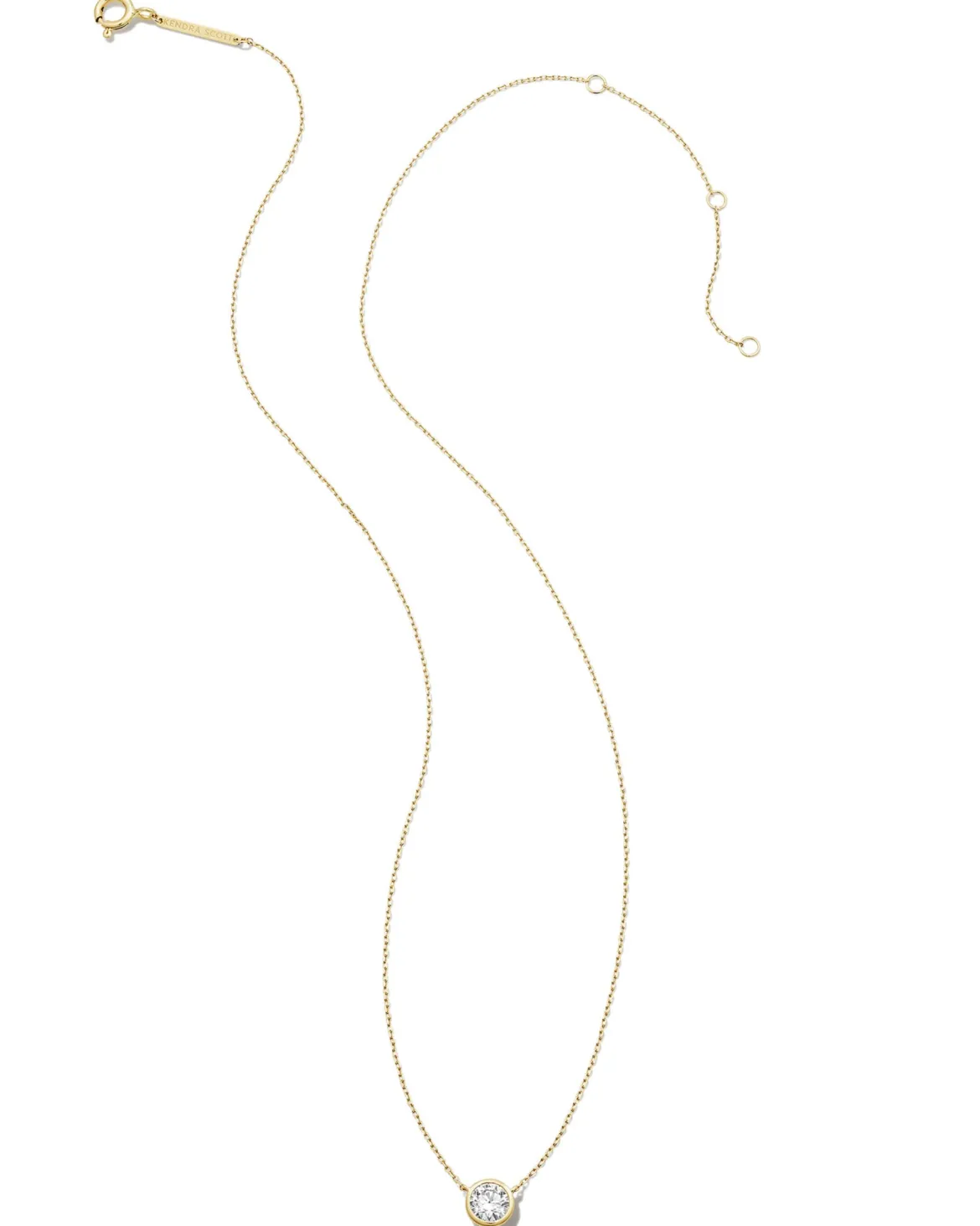 0.5 ct Lab Grown White Diamond Audrey Pendant Necklace in 14k Yellow Gold