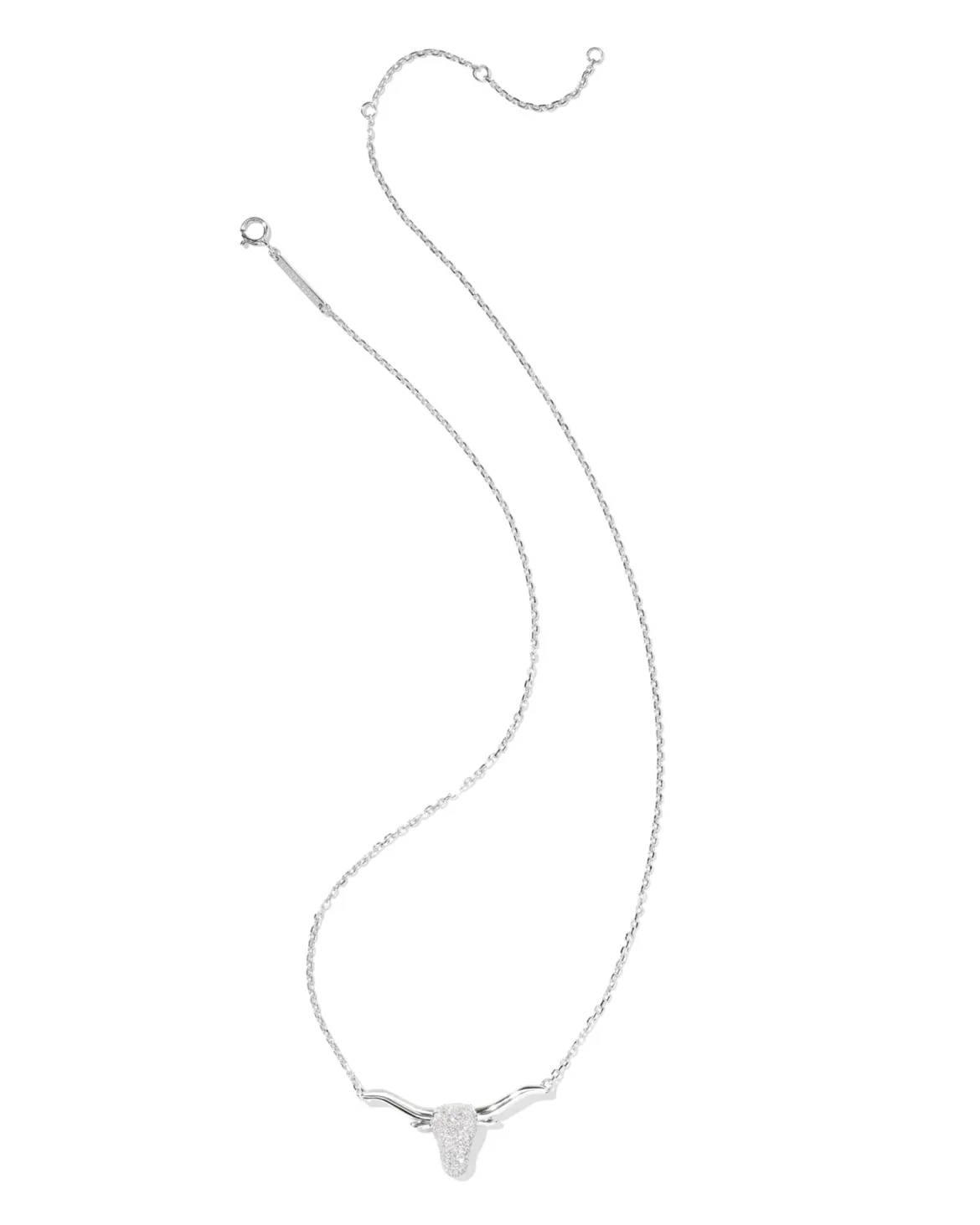 0.29 ct Longhorn 14k White Gold Pendant Necklace