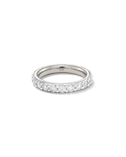 2 ct Marilyn 14k White Gold Full Eternity Band Ring in White Diamond