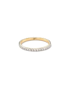 0.5 ct Marilyn 14k Yellow Gold Full Eternity Band Ring in White Diamond