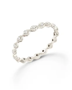 0.15 ct Nicolette 14k White Gold Band Ring in White Diamond