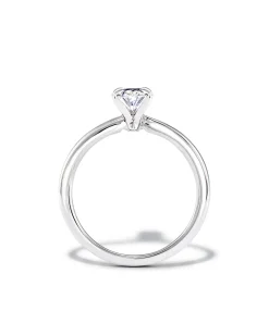 1 ct Oval Solitaire Engagement Ring in 14k White Gold