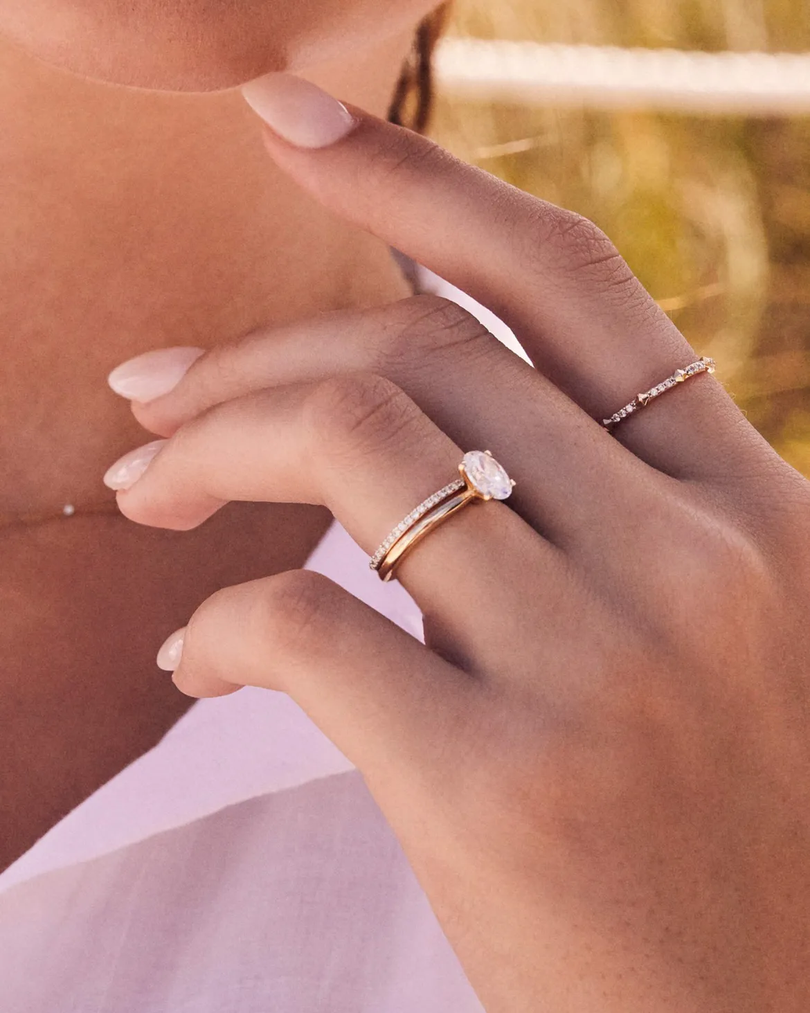 0.5 ct Oval Solitaire Engagement Ring in 14k Yellow Gold
