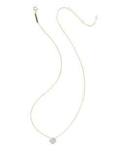0.12 ct Pave Dira 14k Yellow Gold Short Pendant Necklace