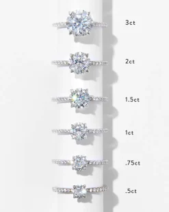 0.75 ct Signature Engagement Ring in 14k White Gold