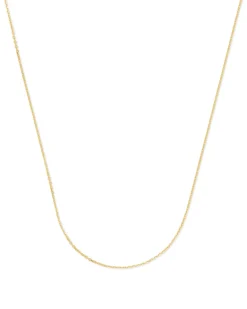 18 Inch Thin Chain Necklace in 18k Gold Vermeil