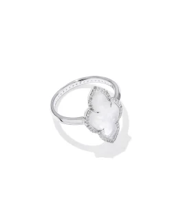 Abbie 14k White Gold Cocktail Ring