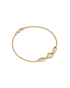 Abbie 18k Yellow Gold Vermeil Link and Chain Bracelet