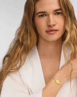 Abbie Medallion Gold Delicate Chain Bracelet