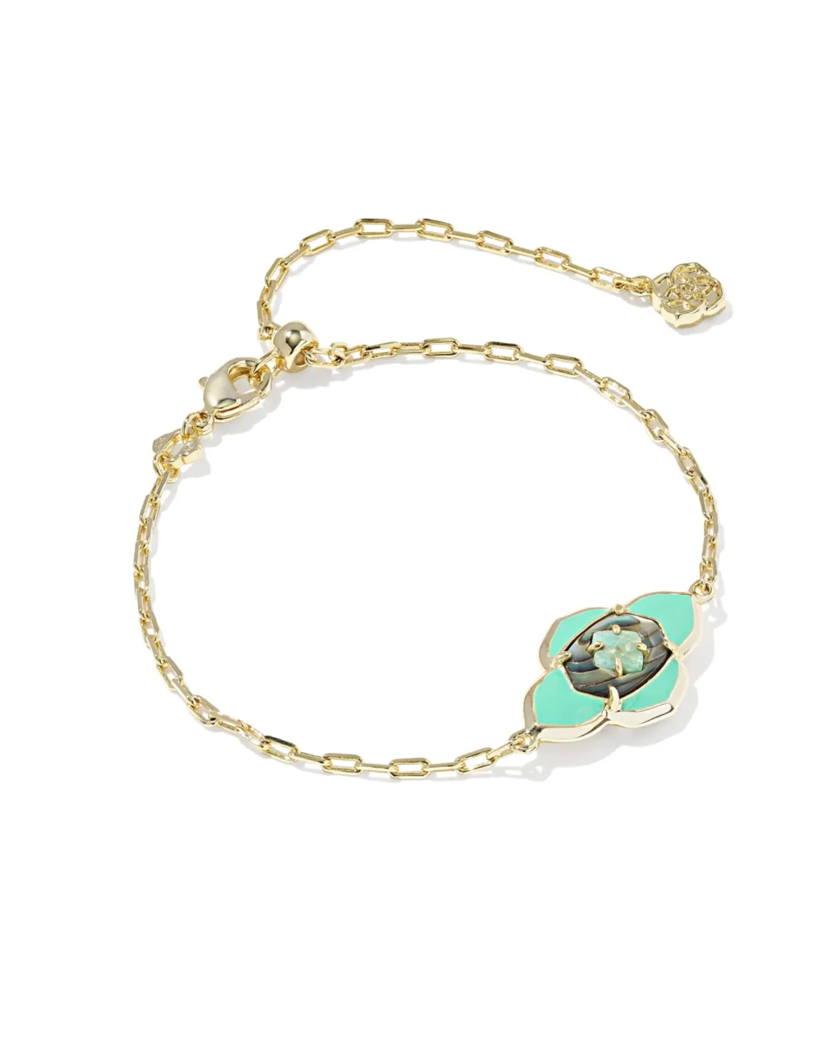 Abbie Medallion Gold Delicate Chain Bracelet