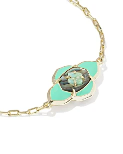 Abbie Medallion Gold Delicate Chain Bracelet