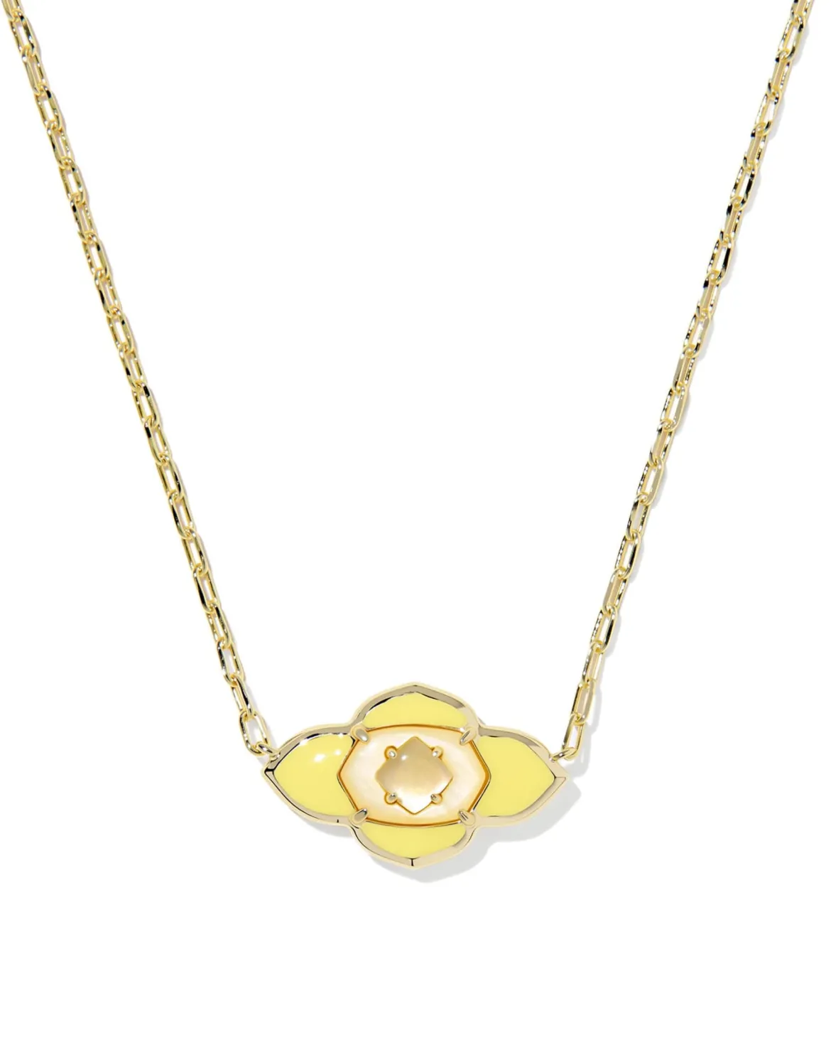 Abbie Medallion Gold Short Pendant Necklace