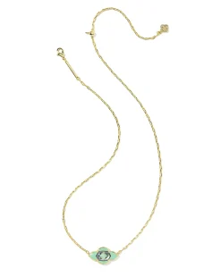Abbie Medallion Gold Short Pendant Necklace