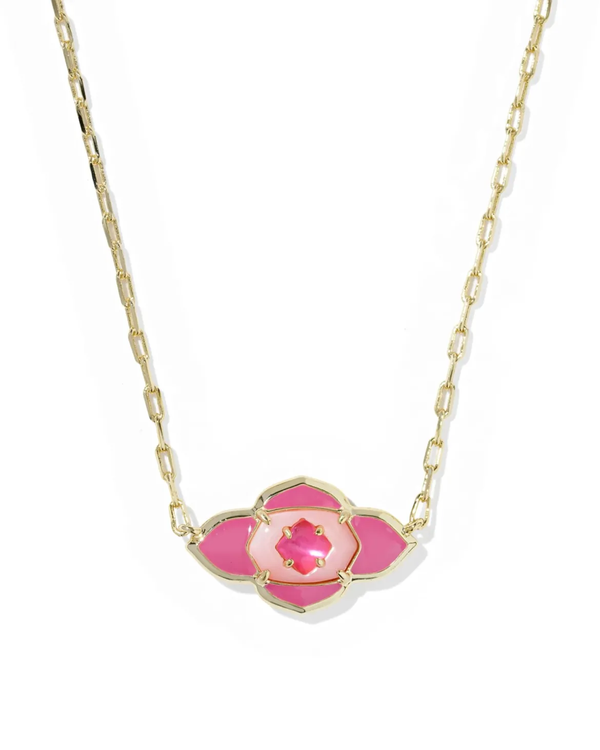 Abbie Medallion Gold Short Pendant Necklace