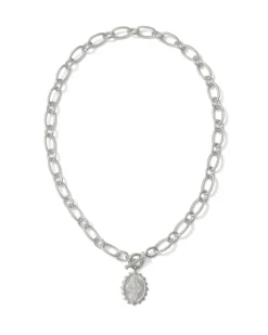 Abuelita Silver Link and Chain Necklace