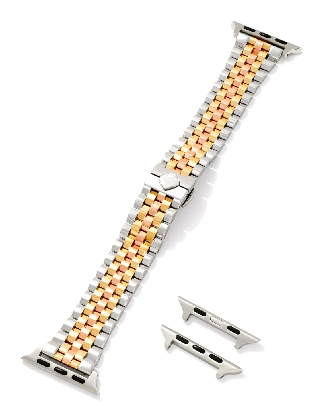 Alex 5 Link Watch Band in Tri Tone Stainless Steel