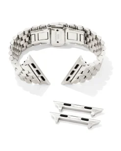 Alex 5 Link Watch Band in Silver Stainless Steel