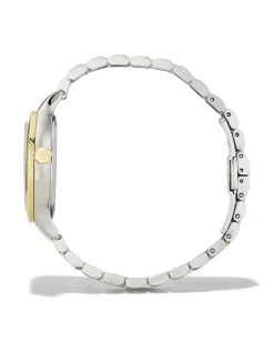 Alex Two Tone Stainless Steel 35mm Narrow Watch in Ivory Mother-of-Pearl