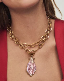 Alexa Vintage Gold Statement Necklace