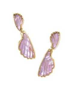 Alexa Vintage Gold Statement Drop Earrings