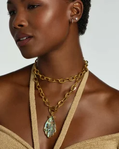 Alexa Vintage Gold Statement Necklace