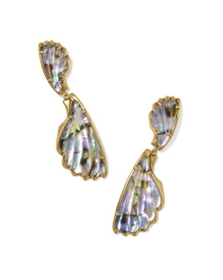Alexa Vintage Gold Statement Drop Earrings