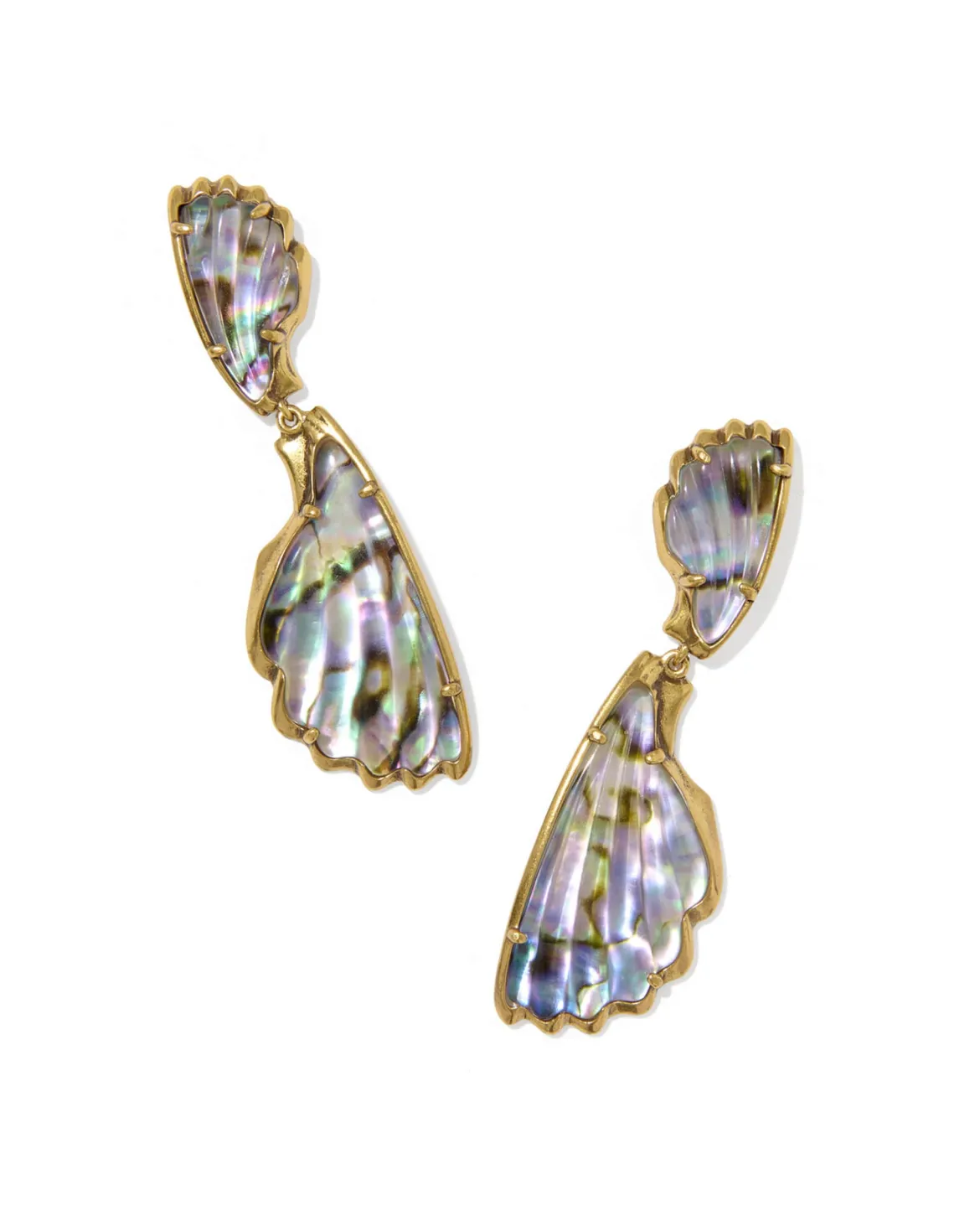 Alexa Vintage Gold Statement Drop Earrings