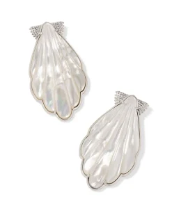 Alexa Vintage Silver Statement Earrings