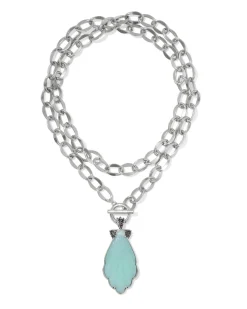 Alexa Vintage Silver Statement Necklace