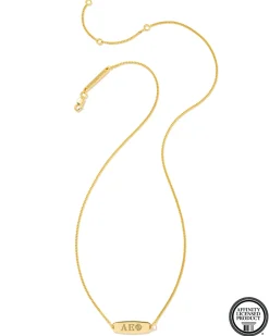 Alpha Epsilon Phi Pendant Necklace in 18k Gold Vermeil