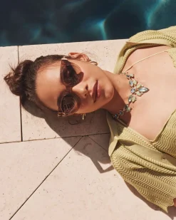 Amber Filigree Sunglasses
