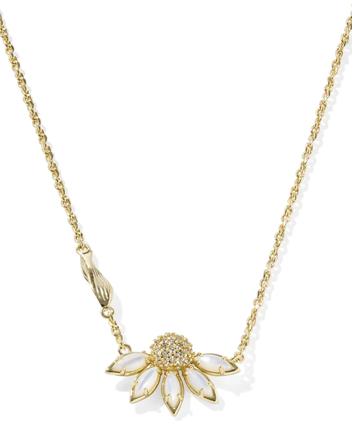 Anya Flower Gold Short Pendant Necklace
