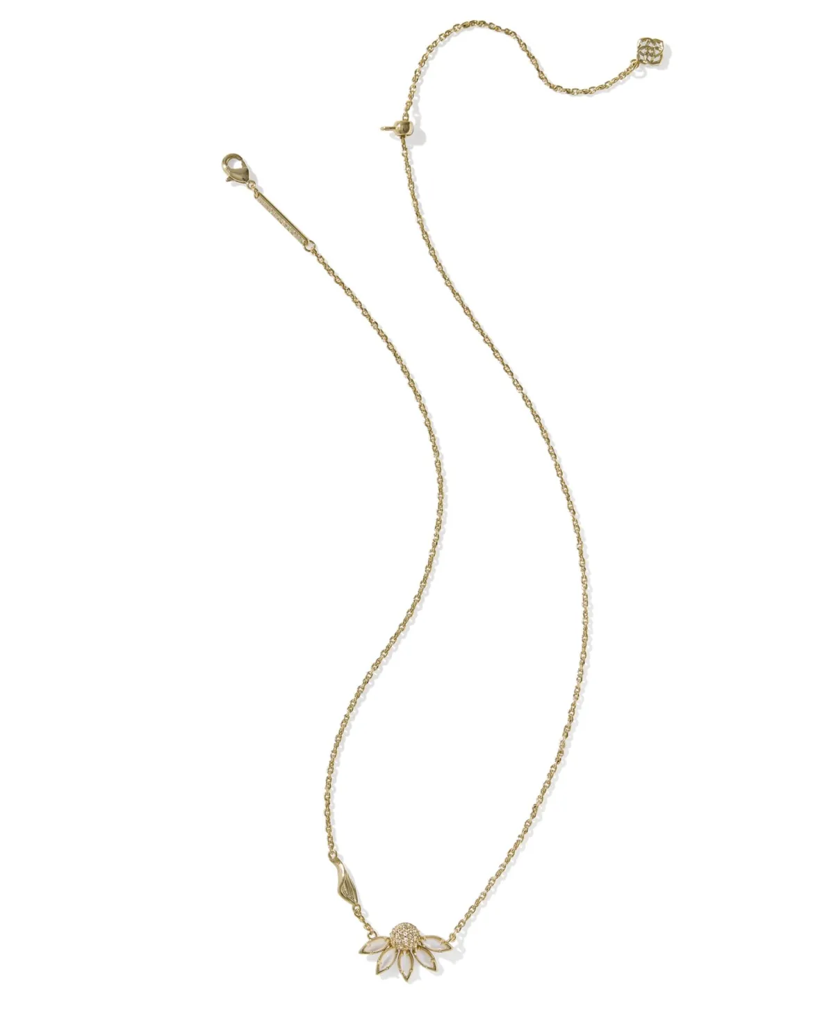Anya Flower Gold Short Pendant Necklace