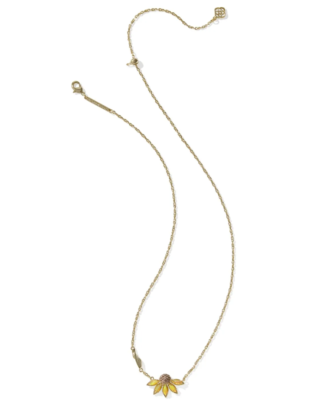 Anya Flower Gold Short Pendant Necklace