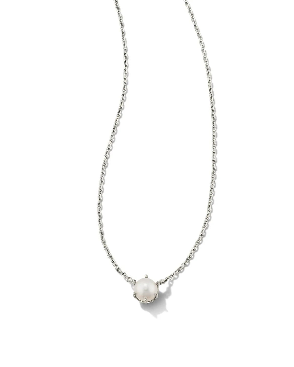 Ashton Silver Pendant Necklace in Freshwater Cultured Pearl