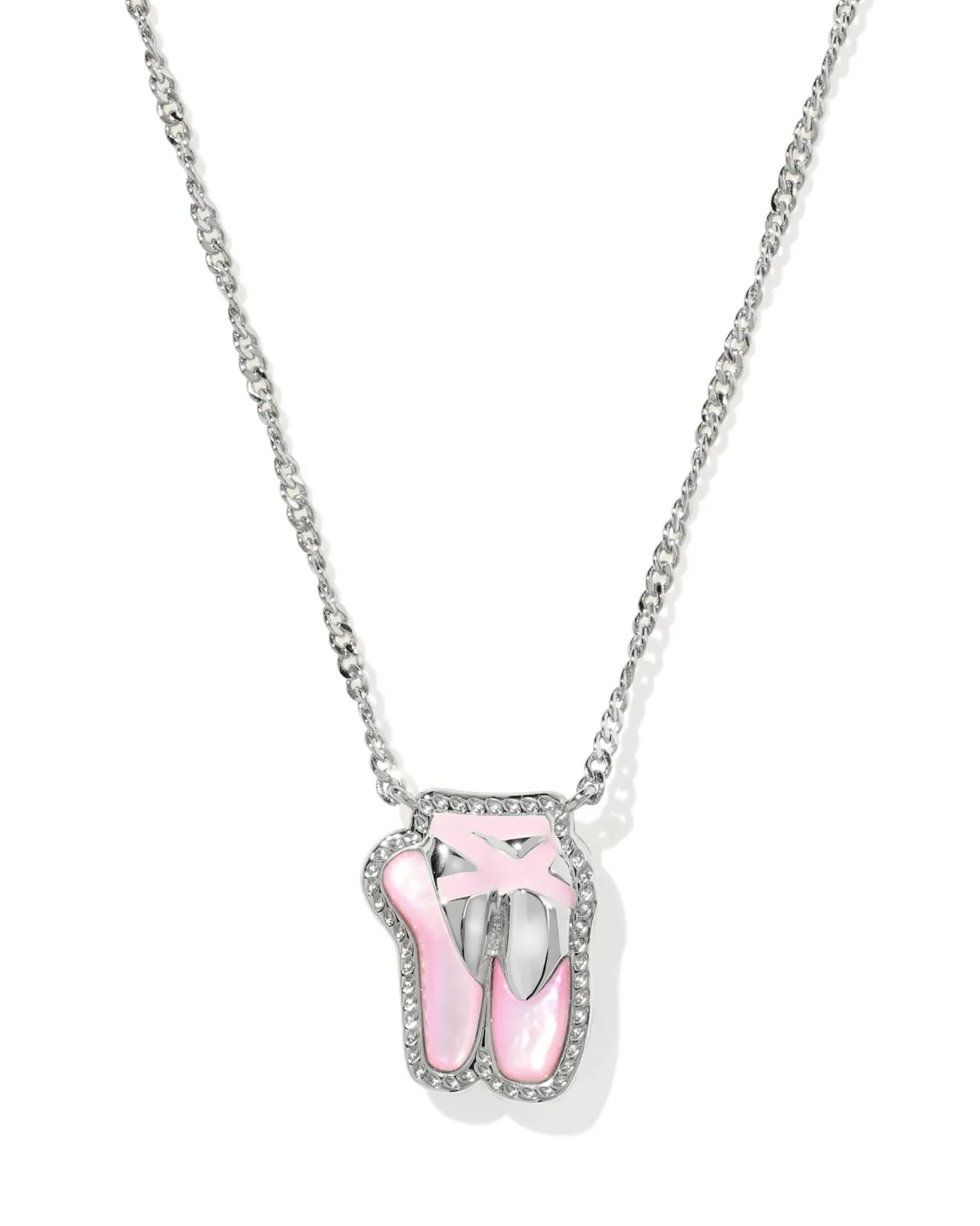 Ballet Silver Short Pendant Necklace